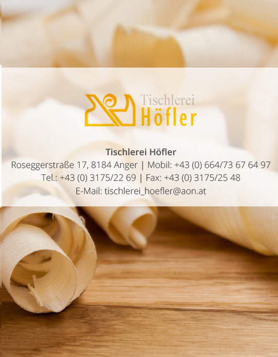 Tischlerei Höfler-Kreimer